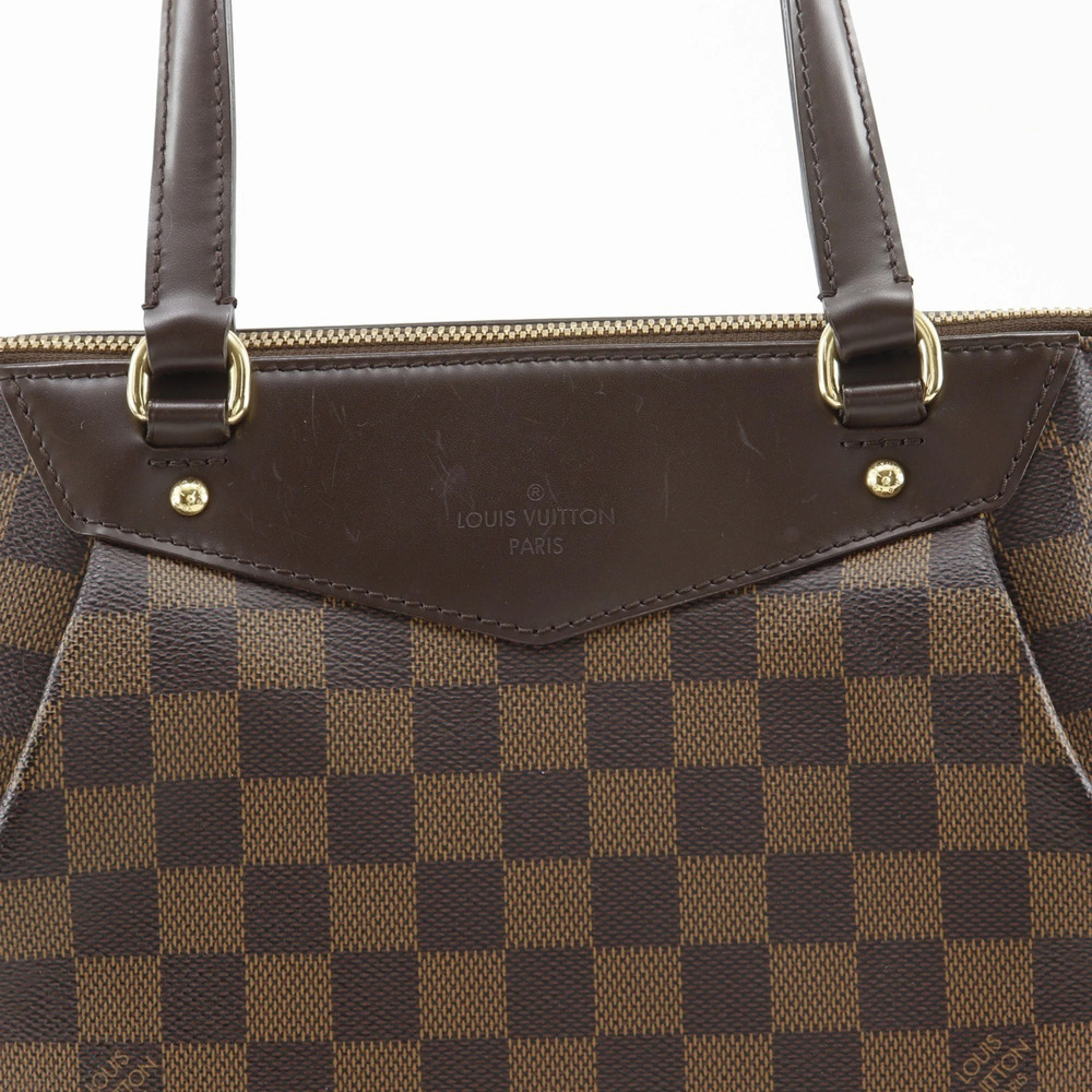 LOUIS VUITTON Authentic Brown Damier Canvas Tote Bag - Picture 13 of 16